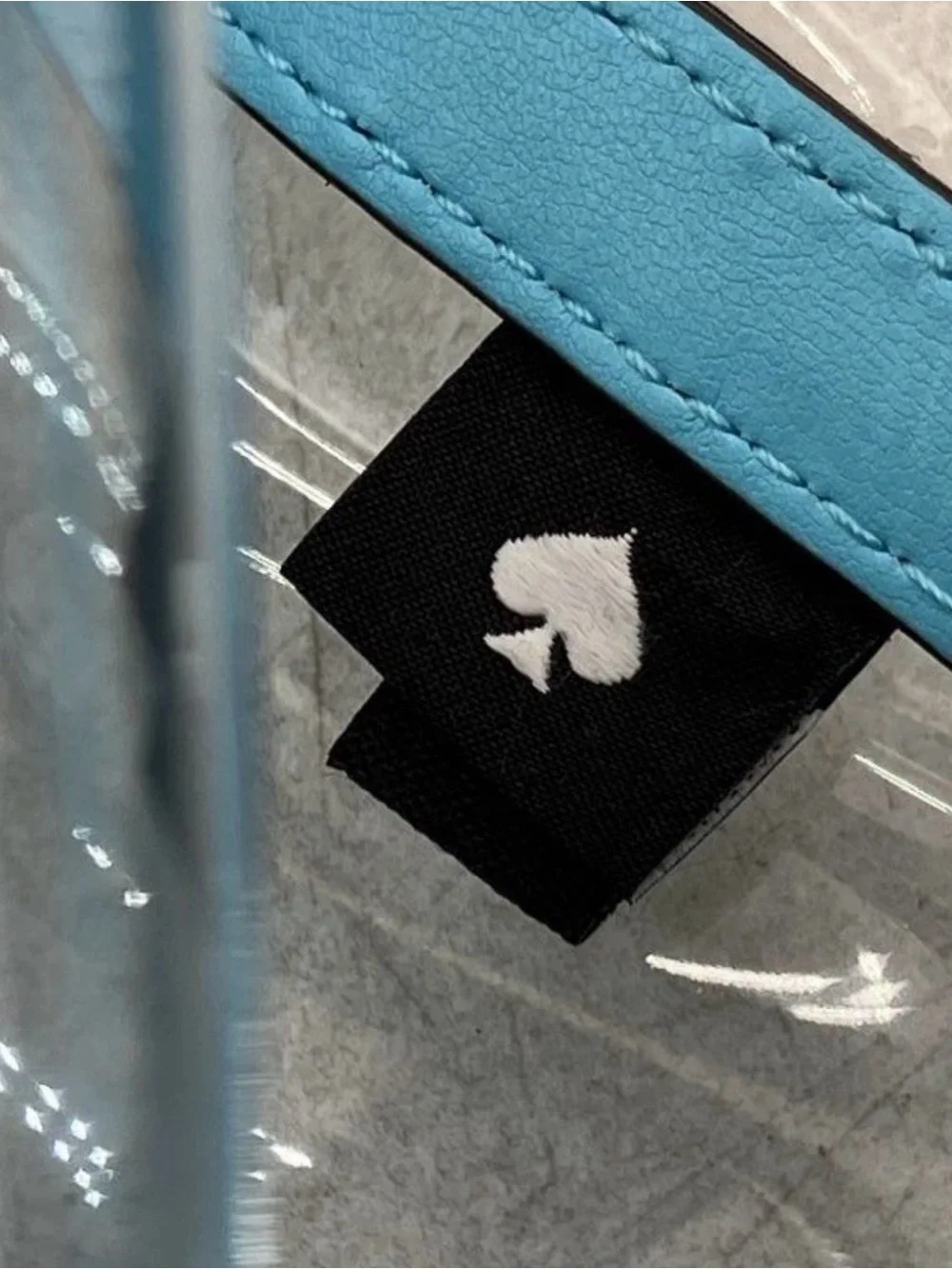 kate spade light blue clear crossbody bag nwot